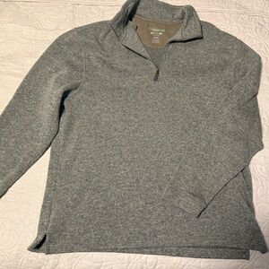Haggar Heather Gray Quarter-Zip Pullover
